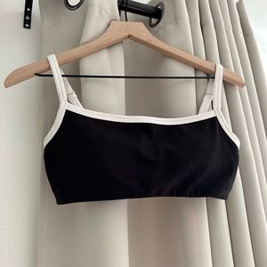 VITALITY DAYDREAM BLOCK SQUARE BRA - MIDNIGHT CONTRAST